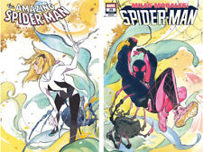 AMAZING SPIDER-MAN #5 & MILES MORALES #39 (PEACH MOMOKO CONNECTING SET) ~ Marvel picture