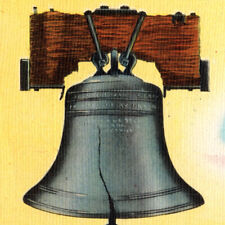 Vintage 1940s Finnish Newspaper Company New York Liberty Bell Postcard Gift Shop picture