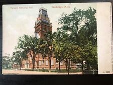 Vintage Postcard 1901-1907 Memorial Hall, Harvard University, Cambridge (MA) picture