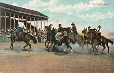 Postcard Western Cowboy Rodeo The Potato Race C.B. Irwin World Champion Roper picture