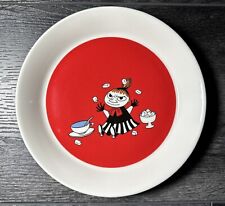 Moomin Arabia Finland Plate Me Little My By Arabia Red CR0418 7 3/4” picture