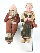 Sarah’s Attic Christmas Shelf Figurines Mama Papa Mr. & Mrs. Santa Claus Lim. Ed picture
