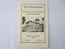 1915 Watertown New York Auto Show Program - Metz Indian Motorcycle Cadillac + picture