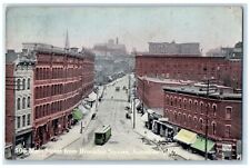 1912 Main Street From Brooklyn Square View Jamestown New York NY Posted Postcard picture