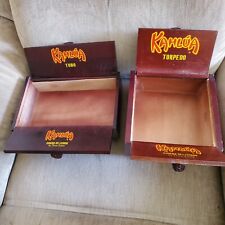 Vintage Kahlua Cigar Boxes Rare Wood Boxes Torpedo and Tubo picture