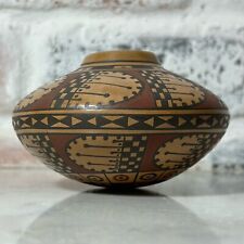 Enrique Pedregon Ortiz Mata Pottery Seed Vessel Bowl picture