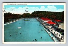 Altoona PA-Pennsylvania, Ivyside Swimming Pool, Antique Vintage c1931 Postcard picture