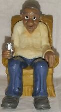 Vtg 1979 Wilton Retirement Cake Topper Figure-  Man Relaxing In Chair 3½