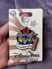 DISNEY PIN STITCH President's Day NEW on Card LE HTF 2023 Patriotic USA HTF  picture
