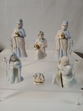 Vintage Nativity Set By Russ Berrie The Marbella Collection W/ 12K Gold Accents picture