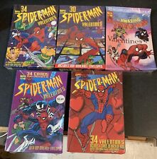 1993-1997 paper magic marvel  SPIDER-MAN valentine's day cards unopened x5 picture