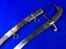 British English Antique 19 Century Napoleonic Flank Officer's Sword w/ Scabbard picture