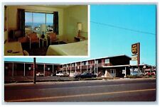 c1950's Jolly Knight Motel Inc. & Restaurant Multiview Newport Oregon Postcard picture
