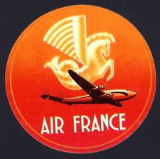 Air France vintage PEGASUS Lockheed luggage label c.1950 picture
