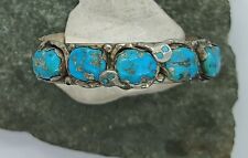 Vintage Zuni Silver Turquoise Bracelet by EFFIE C.  picture
