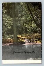 Galeton PA-Pennsylvania, Scenic Reservoir View, c1910 Vintage Postcard picture