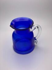 Gorgeous Designs Hand Blown Cobalt Blue Pitcher Height 4 3/4 in. picture