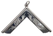 Masonic Collar Worshipful Master Silver Jewel Size: 3.50