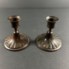 Bronze Candlesticks, set of 2, 3 inches tall picture