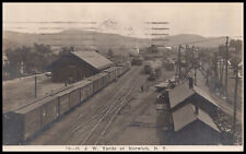 Norwich, New York, Train Depot and O&W Railroad Yards, Real Photo Postcard RPPC picture