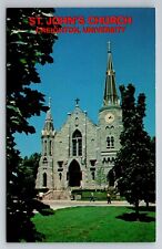 St. John's Church Creighton University Omaha Nebraska Vintage Unposted Postcard picture