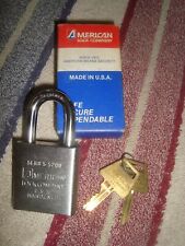 NEW OLD STK American Lock Company Item# 5200 Military Grade Padlock w/2 keys picture