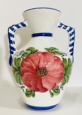 HTF HNOS Double Handled Vase Urn Floral Made In Spain VTG Mid-Century 6.5 picture