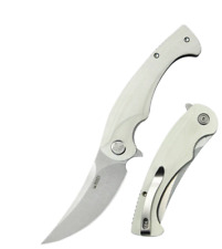 Kubey Scimitar Linerlock Folding Knife 3.5