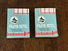 RARE  Fujiya Hotel Miyanoshita Japan Fuji Hakone  Matchbox W.  Matches Lot Of 2 picture