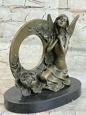 Bronze Sculpture Little God Fairy Angel Hand Made Statue Figurine Figure Sale picture