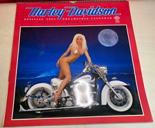 1991 Harley Davidson Calendar Large Pin up Dream Girls Motorcycles 16 month picture