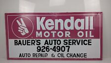 Vintage Kendall Motor Oil Embossed Metal Sign 70