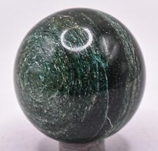 46mm 125g Dark Green Jade Nephrite Sphere Polished Gemstone Mineral Ball - India picture