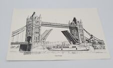 Print of Tower Bridge in London - United Kingdom - London Souvenir picture