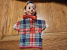 1950s Walt Disney's Pinocchio Plaid Hand Puppet by Gund Mfg Company New York picture