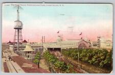 1908 RACE TRACK STEEPLECHASE PARK CONEY ISLAND NY ANTIQUE POSTCARD picture