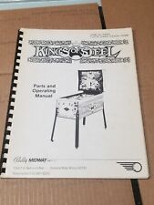 Bally Kings Of Steel Arcade Pinball Pin Ball Manual Instructions Operations picture