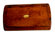 Antique 18th Century  Burl Wood Snuff Box w/Tortoise Lining picture