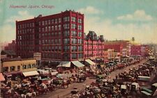 Haymarket Square Chicago Illinois IL c1910 Postcard picture