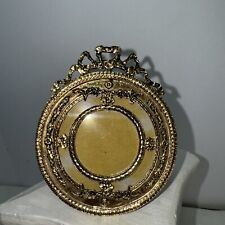 Vintage Gold Tone Ornate Frame 3.5 x 3 inch picture