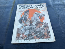 JUNE 30 1917 SATURDAY EVENING POST vintage magazine LEYENDECKER - G WASHINGTON picture