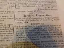 465 War of 1812 Battle of New Orleans Niles Weekly Baltimore Jan  1815 Jackson picture