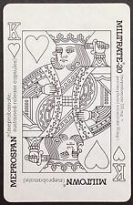 King Hearts Prescription Drug Ad Vintage Single Swap Playing Card 7 Diamonds picture