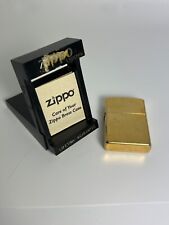D 2004 Brass Zippo Lighter w Box Bradford Pennsylvania Made USA Collectible Gift picture
