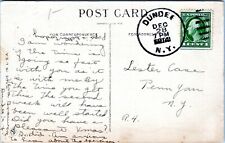 Dundee New York Postmark Postcard to Penn Yan Lester Case Cover 1914 KQ picture