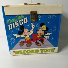 Vintage Walt Disney Mickey Mouse Disco 45 Record Tote Case picture