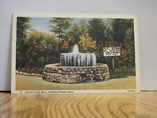 Ramona Park Well Harbor Springs, Michigan VTG White Border Post Card Posted 1947 picture