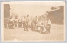 Postcard 1917 RPPC Fort Logan Soldiers Washing Mess Kits family name Arensmeier picture