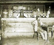 ANTIQUE OLD WEST REPRO INTERIOR 8X10 PHOTOGRAPH PRINT OF WESTERN SALOON # 24 picture