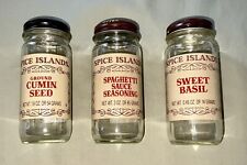 Lot of 3 Vintage Old Label ~ “Spice Islands Jars” ~ Including Discontinued Jar picture